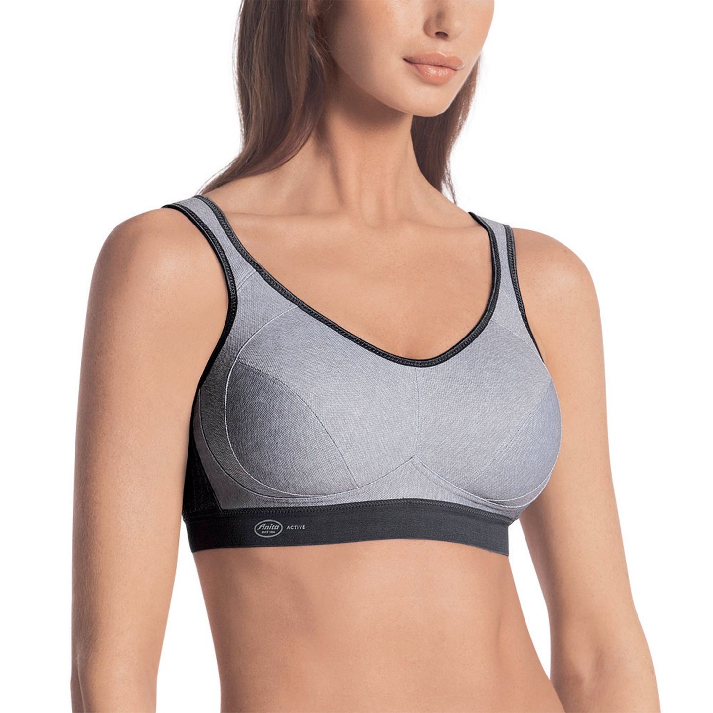 Anita Extreme Control Sports BH heather grey
