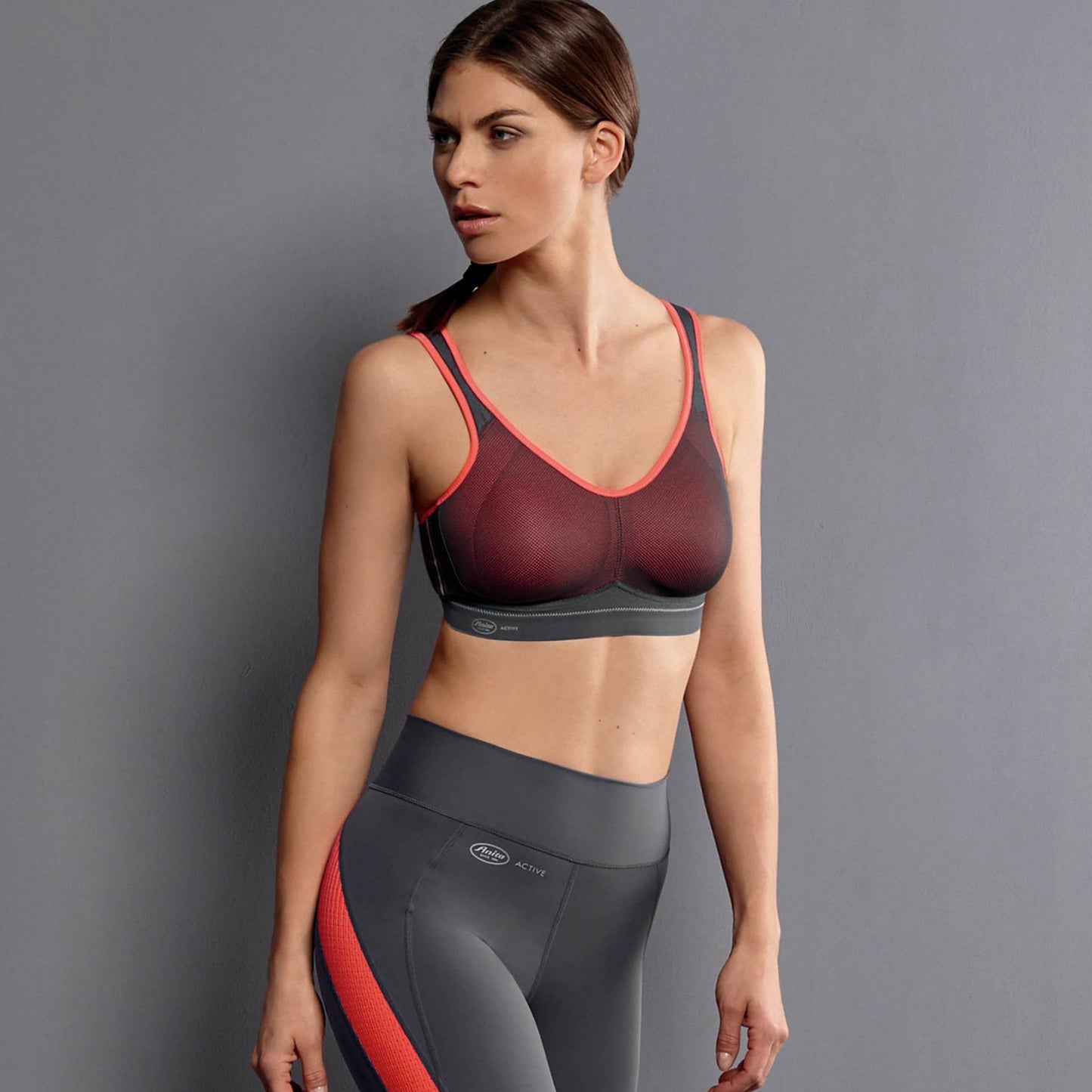 Anita Air Control Sports BH antracit coral