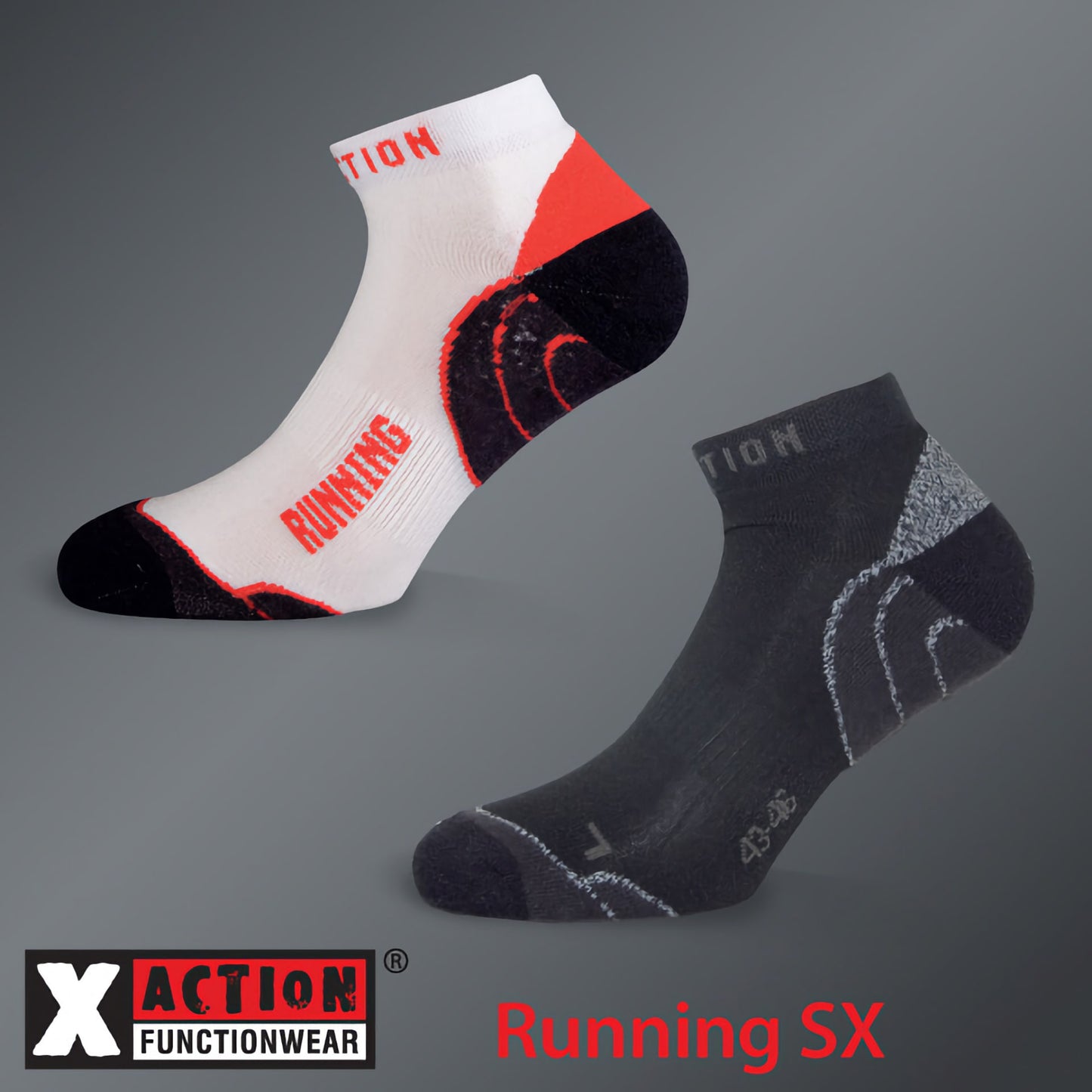 X-Action RUNNING SX sports sokker flere farver