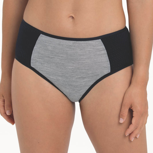 Anita PanAlp Wool Sport Panty highwaist+ black melange