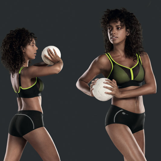 Anita Air Control DeltaPad Sports BH sort neongul