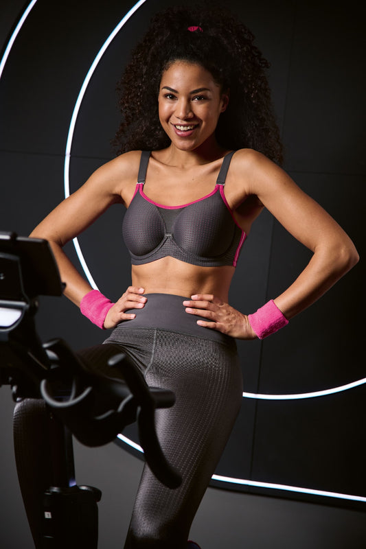 Anita Performance WireX Sports BH antracit pink