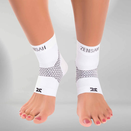 Zensah PF Ankelbind, pair, hvid