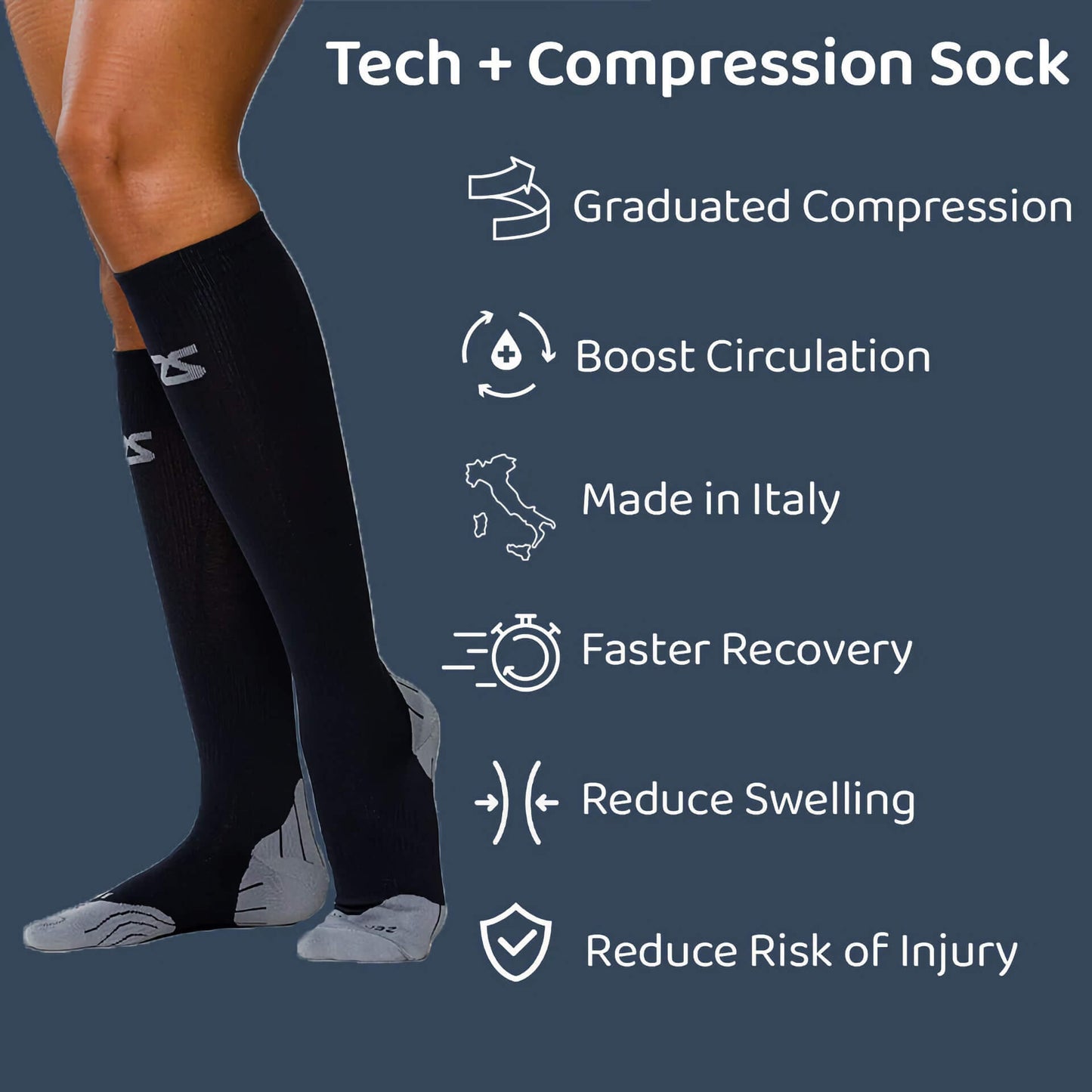 Zensah Tech+ Compression Socks, basisfarver