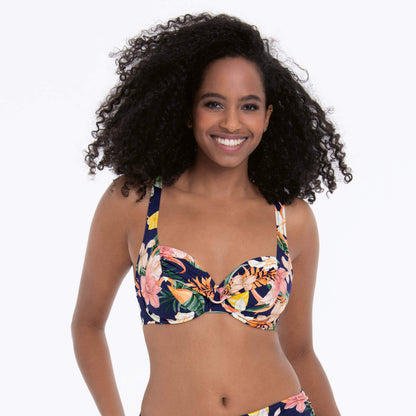 HERMINE bikini top - Tropical Sunset